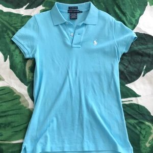 Light blue Ralph Lauren skinny polo